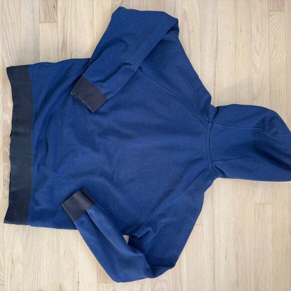 Nike Red Tag Full Zip Hoodie Sweatshirt Vintage Men's Size Large Navy - Picture 4 of 4